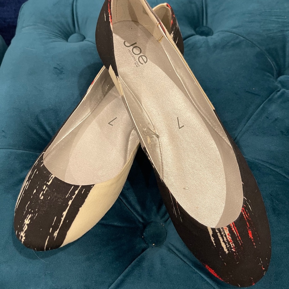 Joe Fresh Abstract Ballet Flats Size 7